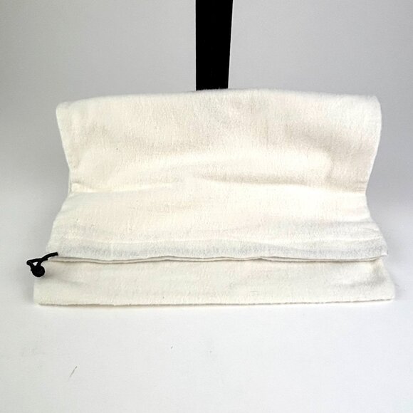 Manolo Blahnik White Logo Dust Bag 14" x 11" – Authentic Luxury Shoe Storage - Picture 2 of 6